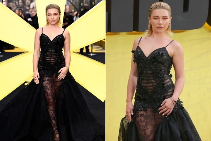 Florence pugh black dress