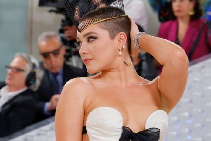 florence pugh buzzed hair