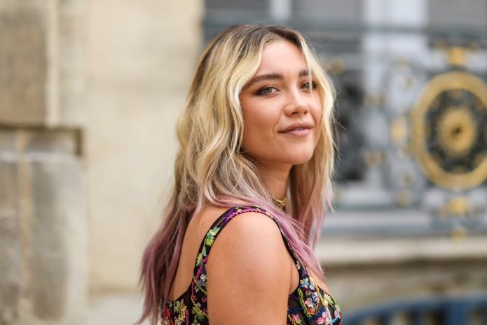 florence pugh long hair