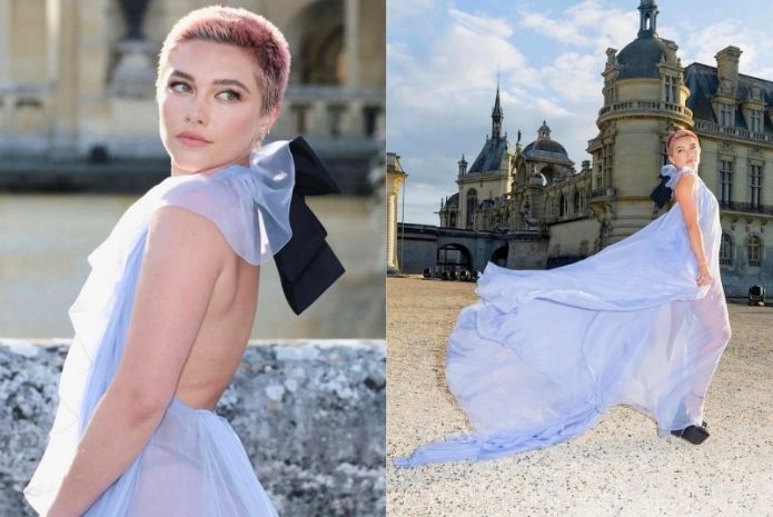 florence pugh pink hair