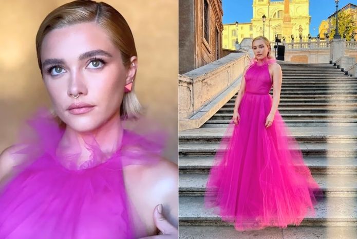 florence pugh sheer dress