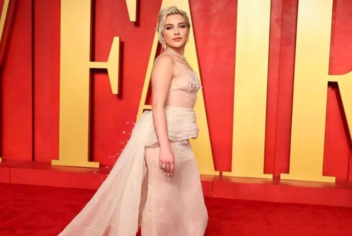 Florence pugh vanity fair dress