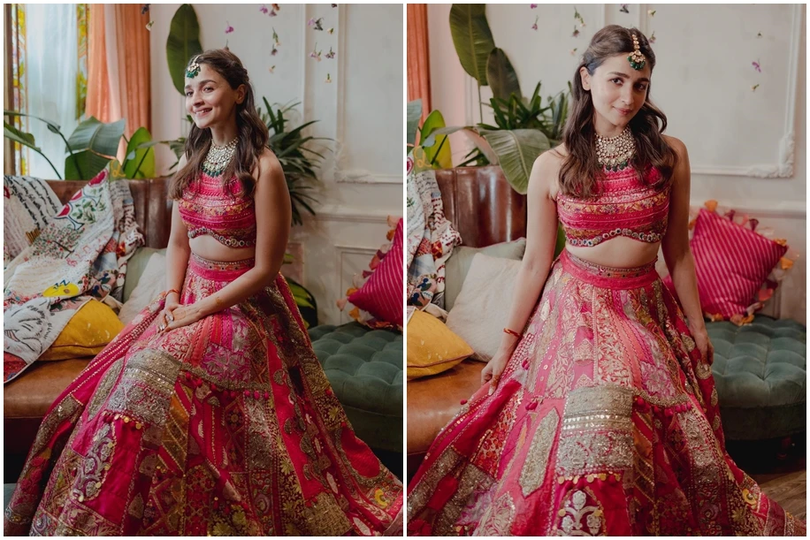 alia bhatt wedding lehenga
